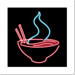 Spicy Ramen Neon Posters and Art